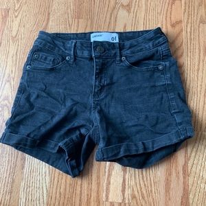 GARAGE DENIM BLACK SHORTS